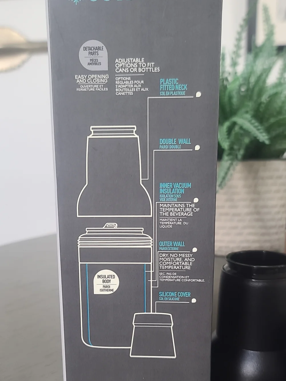 Asobu  Insulated Bottle, Can, Glass Coolers  Set Of 3